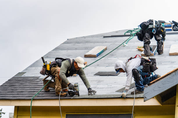 Professional Gutter Installation technician working in Spring Hope, NC